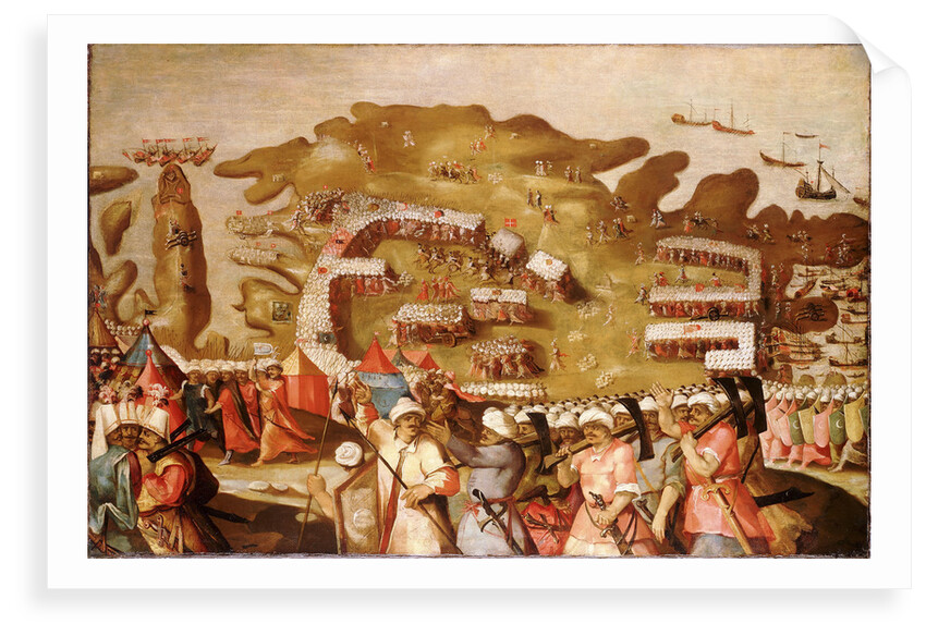 The Siege of Malta: Arrival of the Turkish Fleet, 20 May 1565 by Matteo Perez d'Aleccio