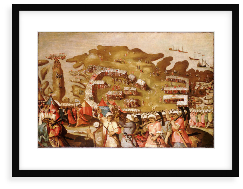 The Siege of Malta: Arrival of the Turkish Fleet, 20 May 1565 by Matteo Perez d'Aleccio