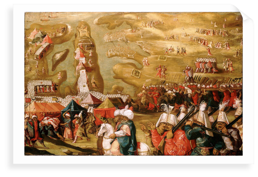 The Siege of Malta: Siege and bombardment of Saint Elmo, 27 May 1565 by Matteo Perez d'Aleccio