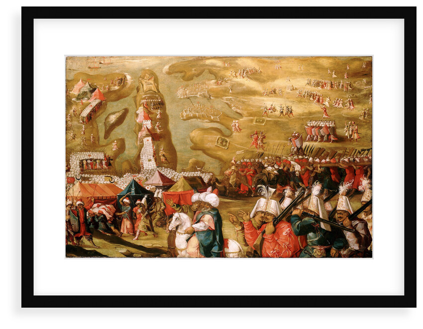 The Siege of Malta: Siege and bombardment of Saint Elmo, 27 May 1565 by Matteo Perez d'Aleccio