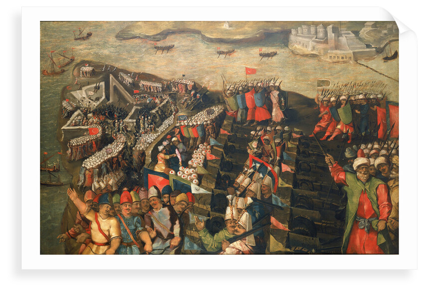 The Siege of Malta: capture of St Elmo, 23 June 1565 by Matteo Perez d'Aleccio