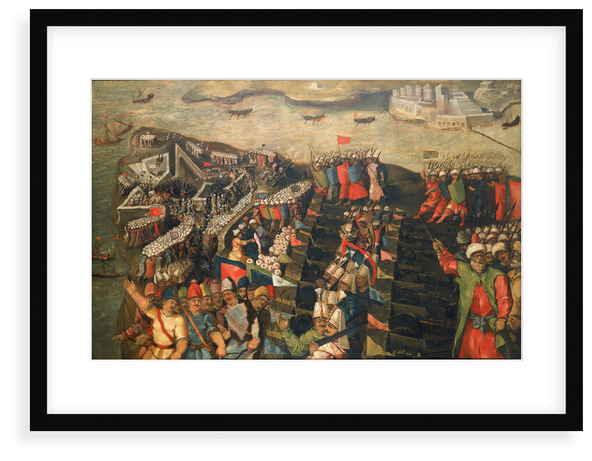 The Siege of Malta: capture of St Elmo, 23 June 1565 by Matteo Perez d'Aleccio