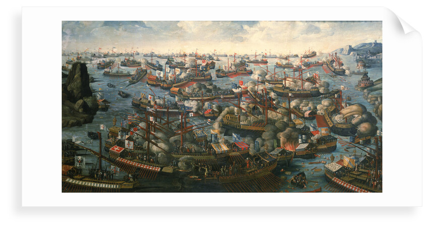 The Battle of Lepanto, 7 October 1571 by H. Letter