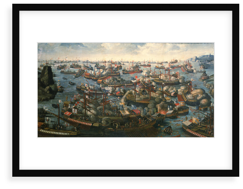 The Battle of Lepanto, 7 October 1571 by H. Letter