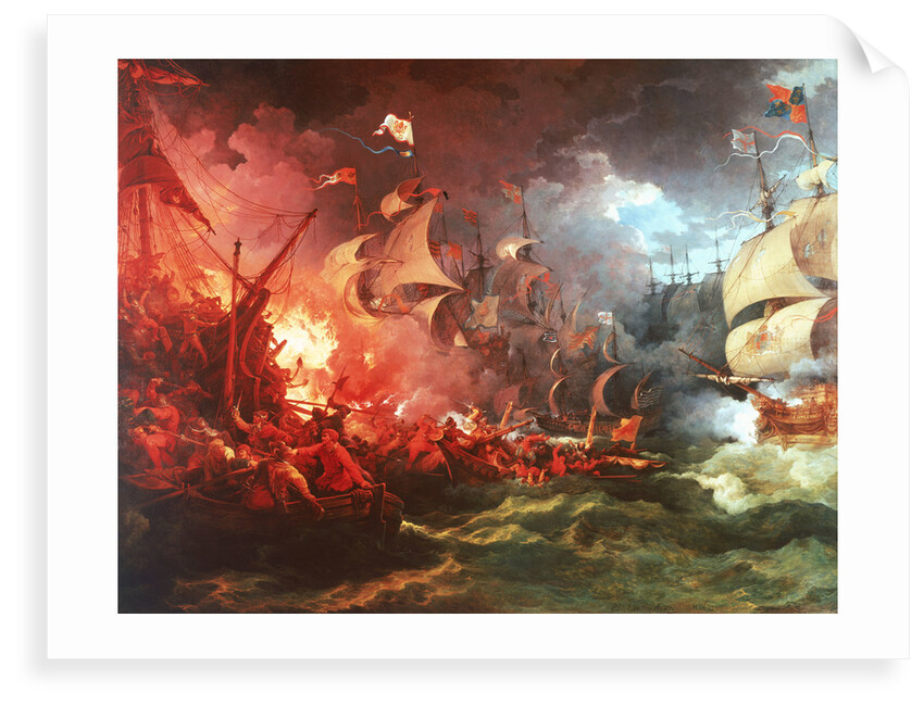 Defeat of the Spanish Armada, 8 August 1588 by Philippe-Jacques de Loutherbourg