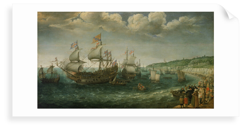 Embarkation of the Elector Palatine in the 'Prince Royal' at Dover, 25 April 1613 by Adam Willaerts