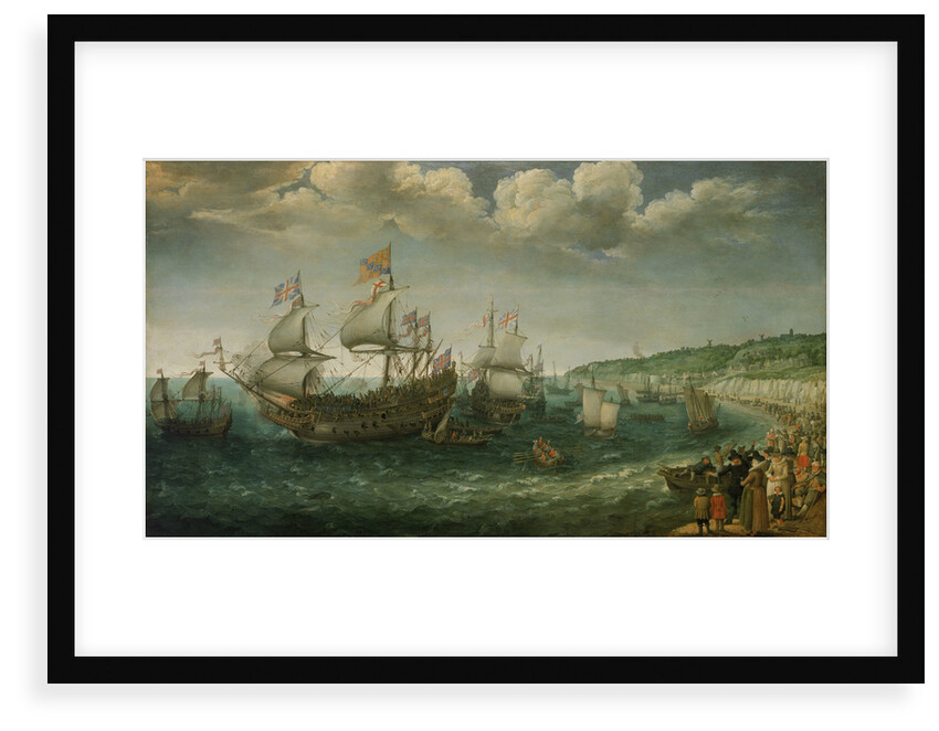 Embarkation of the Elector Palatine in the 'Prince Royal' at Dover, 25 April 1613 by Adam Willaerts