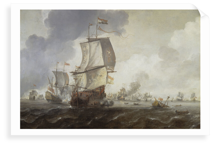 A battle of the First Dutch War, 1652-54 by Reinier Nooms