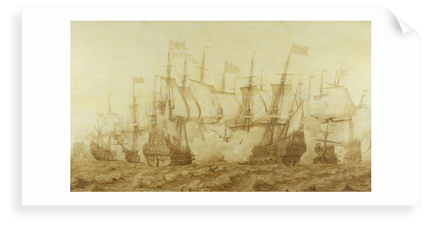 The Battle of the Gabbard, 2 June 1653 by Heerman Witmont