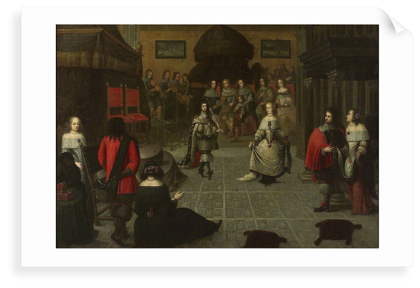 Charles II dancing at The Hague, May 1660 by Gonzales Coques