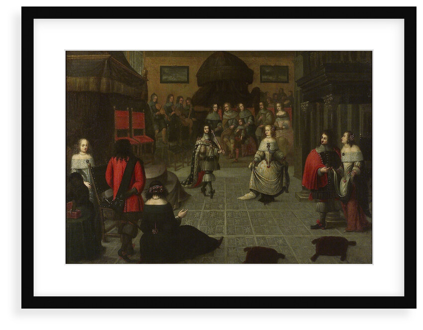 Charles II dancing at The Hague, May 1660 by Gonzales Coques