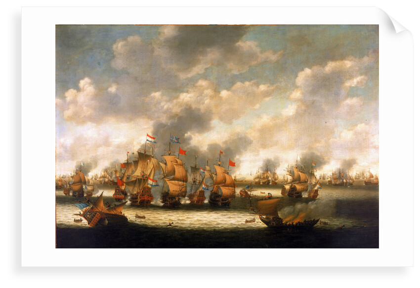 The Four Days' Battle, 1-4 June 1666 by Pieter Cornelisz van Soest