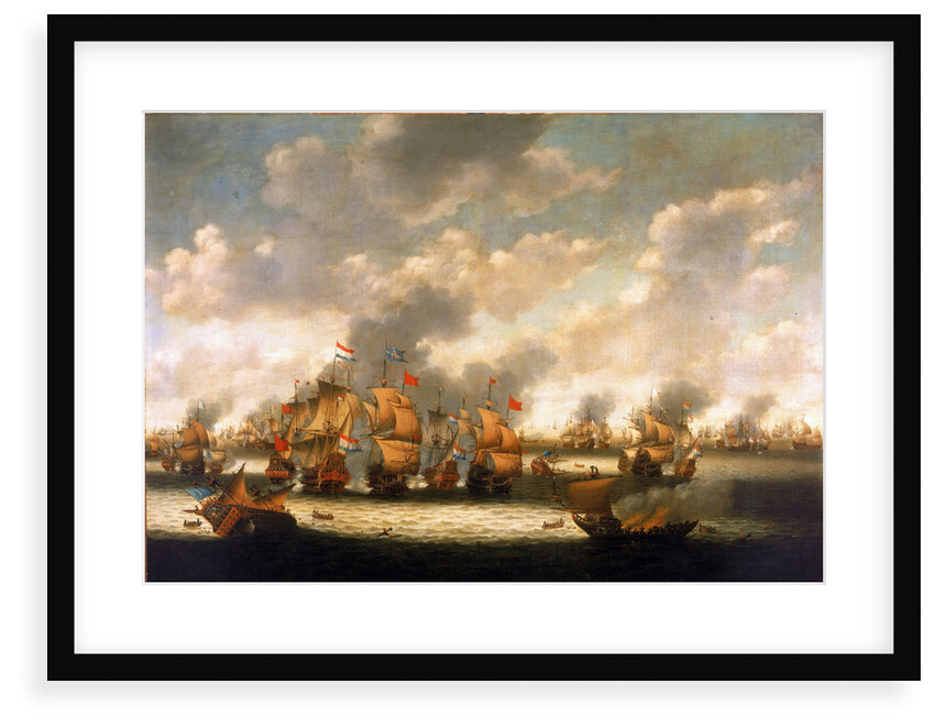 The Four Days' Battle, 1-4 June 1666 by Pieter Cornelisz van Soest