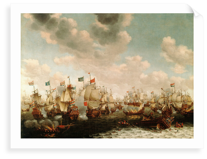 The Four Days' Battle, 1-4 June 1666 by Pieter Cornelisz van Soest
