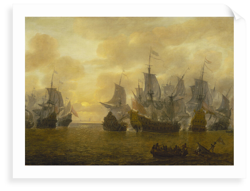 An action of the Four Days' Battle, 1-4 June 1666 by Lieve Pietersz Verschuier