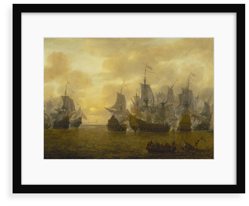 An action of the Four Days' Battle, 1-4 June 1666 by Lieve Pietersz Verschuier