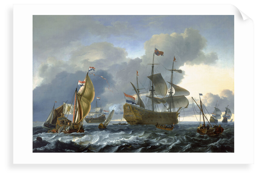 The Dutch attack on the Medway: 'Royal Charles' carried into Dutch waters by Ludolf Bakhuizen