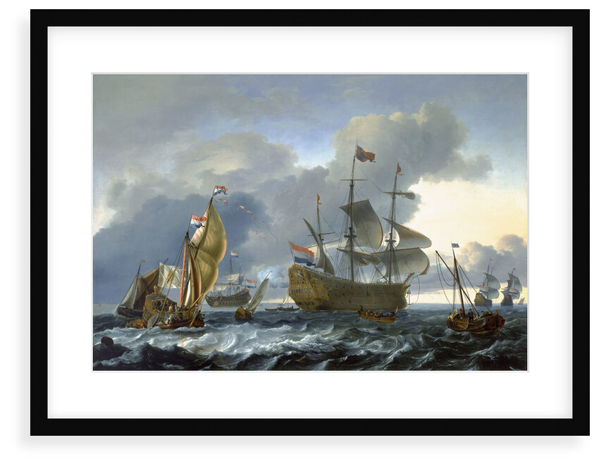 The Dutch attack on the Medway: 'Royal Charles' carried into Dutch waters by Ludolf Bakhuizen