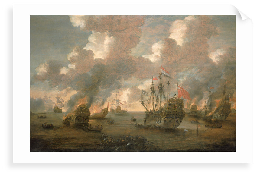 Dutch Attack on the Medway, 9-14 June 1667 by Pieter van den Velde