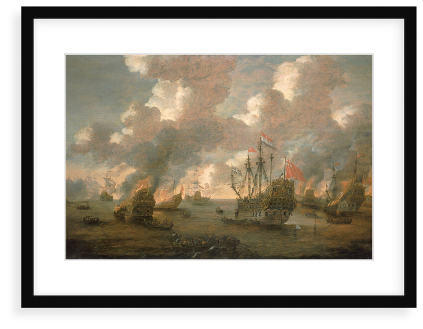 Dutch Attack on the Medway, 9-14 June 1667 by Pieter van den Velde
