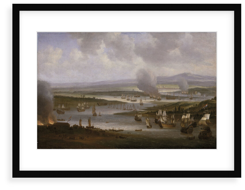Dutch ships in the Medway, June 1667 by Willem Schellinks