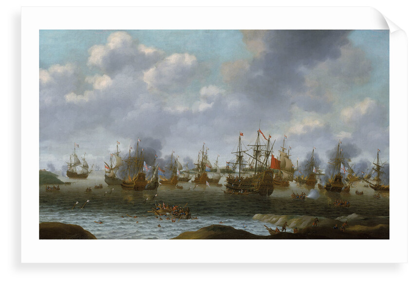 Dutch attack on the Medway, June 1667 by Pieter Cornelisz van Soest