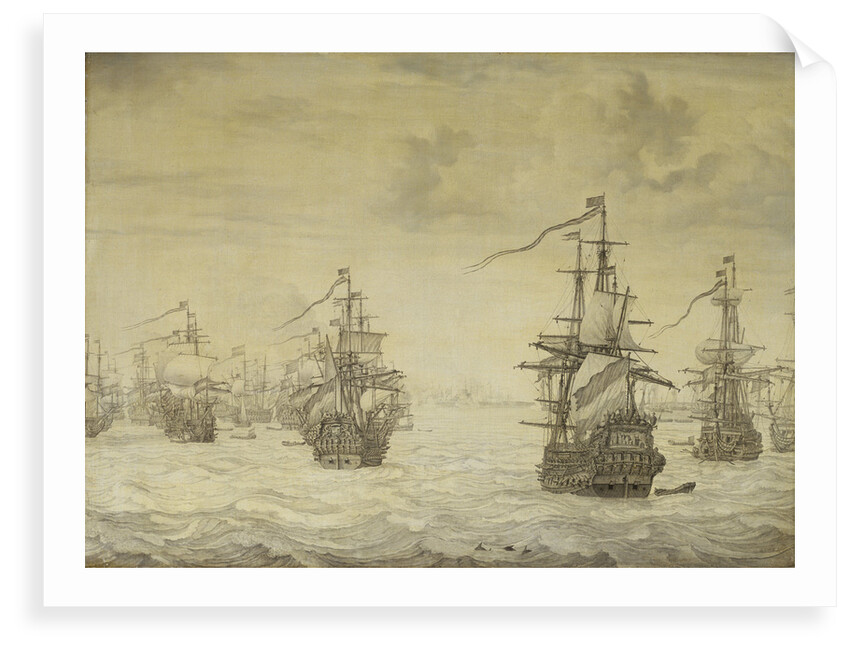 Dutch attack on Harwich, July 1667 by Willem van de Velde the Elder