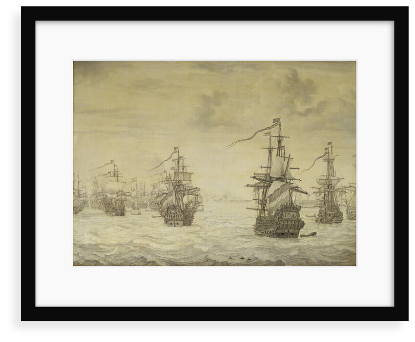 Dutch attack on Harwich, July 1667 by Willem van de Velde the Elder