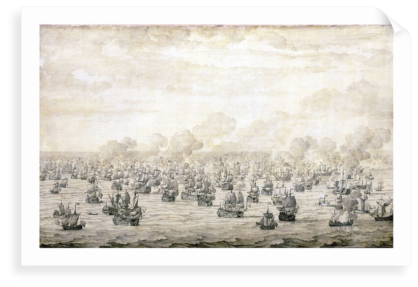 The first Battle of Schooneveld, 28 May 1673 by Willem van de Velde the Elder