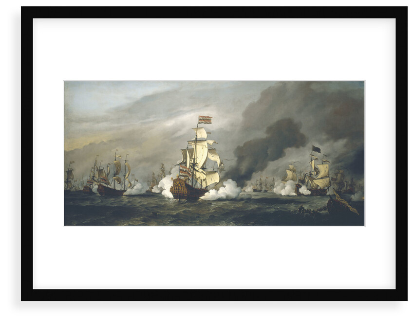 The Battle of the Texel, 11-21 August 1673 by Willem Van de Velde the Younger