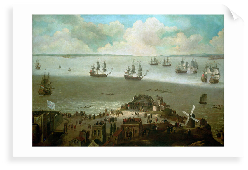 HMS 'Tiger' taking the 'Schakerloo' in the harbour of Cadiz, 23 February 1674 by Daniel Schellinks