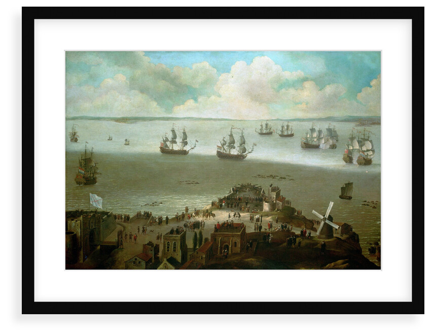 HMS 'Tiger' taking the 'Schakerloo' in the harbour of Cadiz, 23 February 1674 by Daniel Schellinks