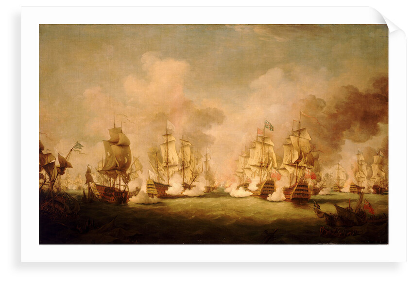 The Battle of Barfleur, 19 May 1692 by Richard Paton