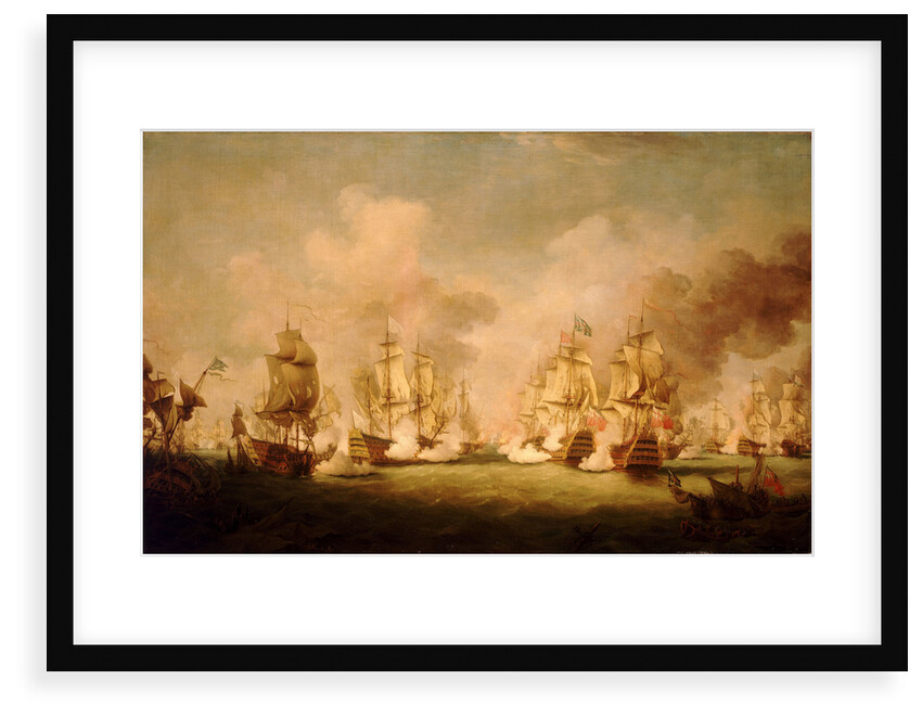 The Battle of Barfleur, 19 May 1692 by Richard Paton