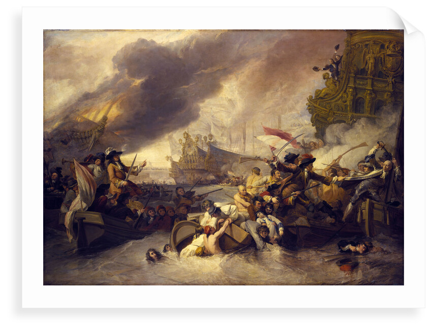 The Battle of La Hogue, 23 May 1692 by George Chambers