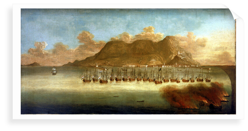 The Relief of Gibraltar, 30 April 1704 by Unknown