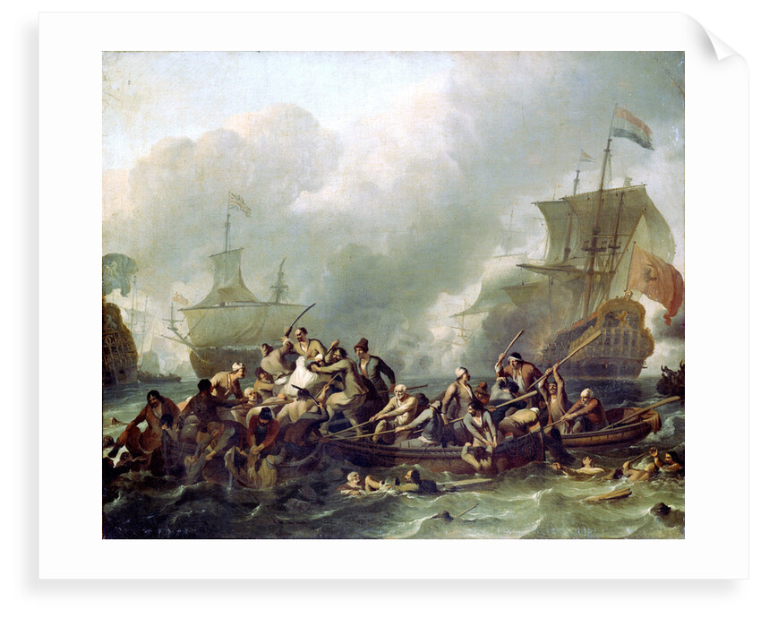 The Battle of Texel, 11 August 1673 by Ludolf Bakhuizen