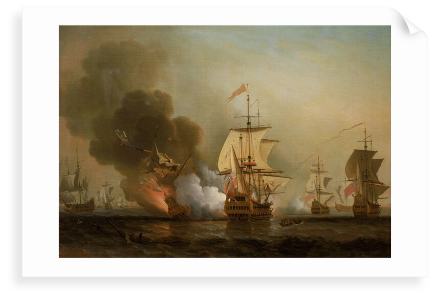 Action off Cartagena, 28 May 1708 by Samuel Scott