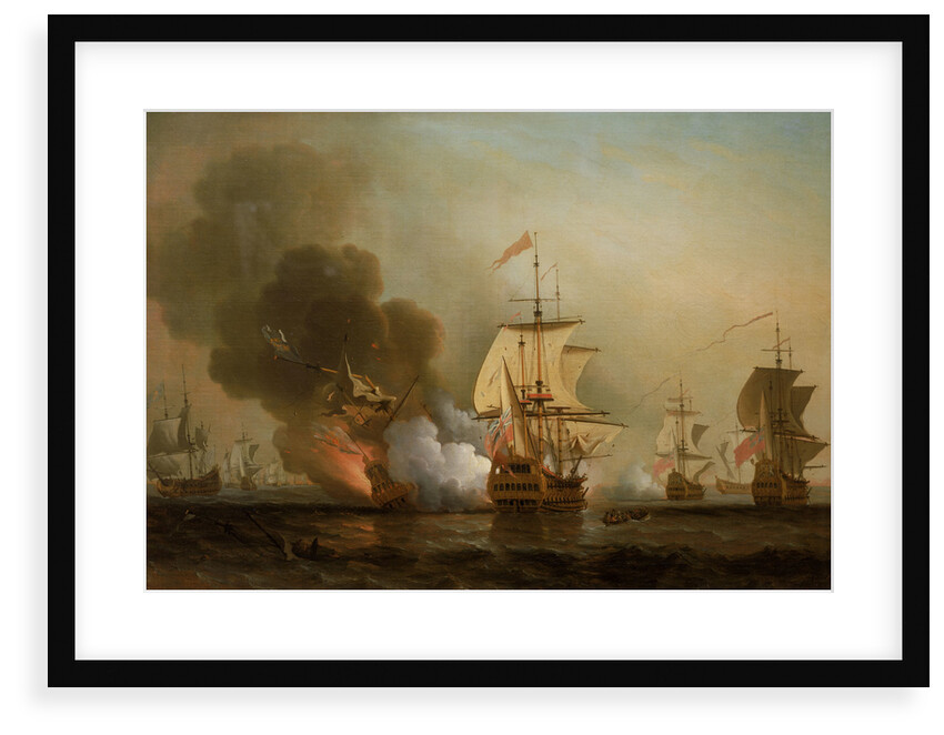 Action off Cartagena, 28 May 1708 by Samuel Scott
