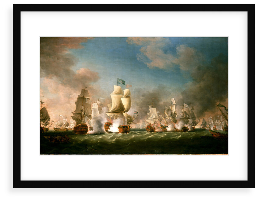 The Battle of Cape Passaro, 11 August 1718 by Richard Paton