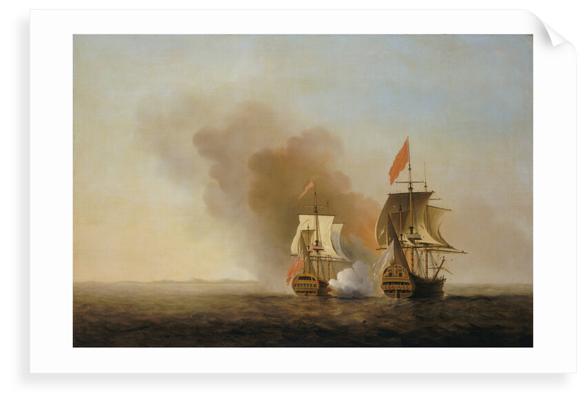 The capture of 'Nuestra Senora de Cavadonga' by Samuel Scott