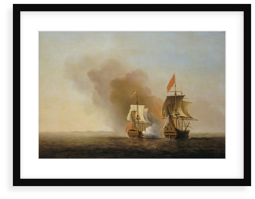 The capture of 'Nuestra Senora de Cavadonga' by Samuel Scott