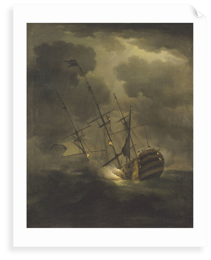 Loss of HMS 'Victory', 4 October 1744 by Peter Monamy