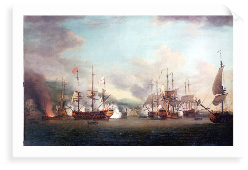 The capture of Port Louis, Cuba, 8 March 1748 by Richard Paton
