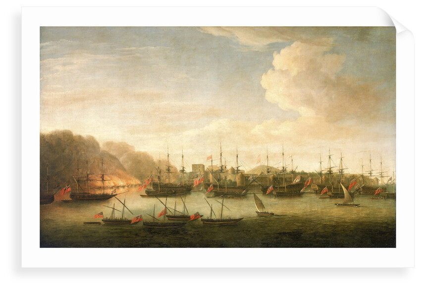 The capture of Geriah, February 1756 by Dominic Serres the Elder