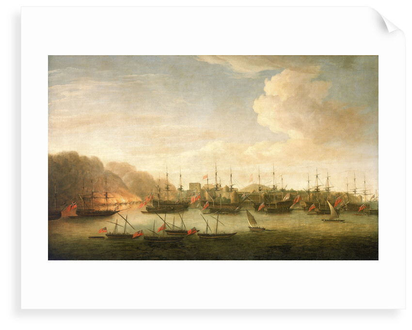 The capture of Geriah, February 1756 by Dominic Serres the Elder