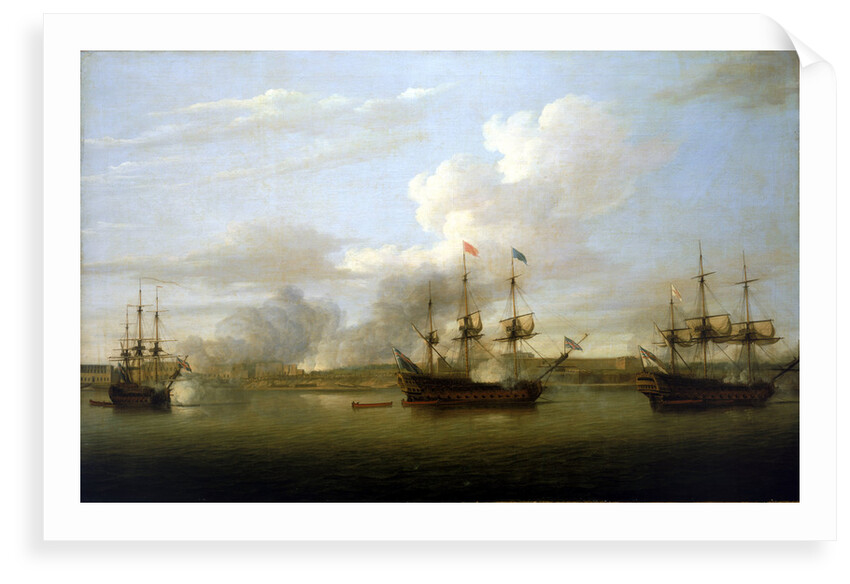 The capture of Chandernagore, March 1757 by Dominic Serres the Elder