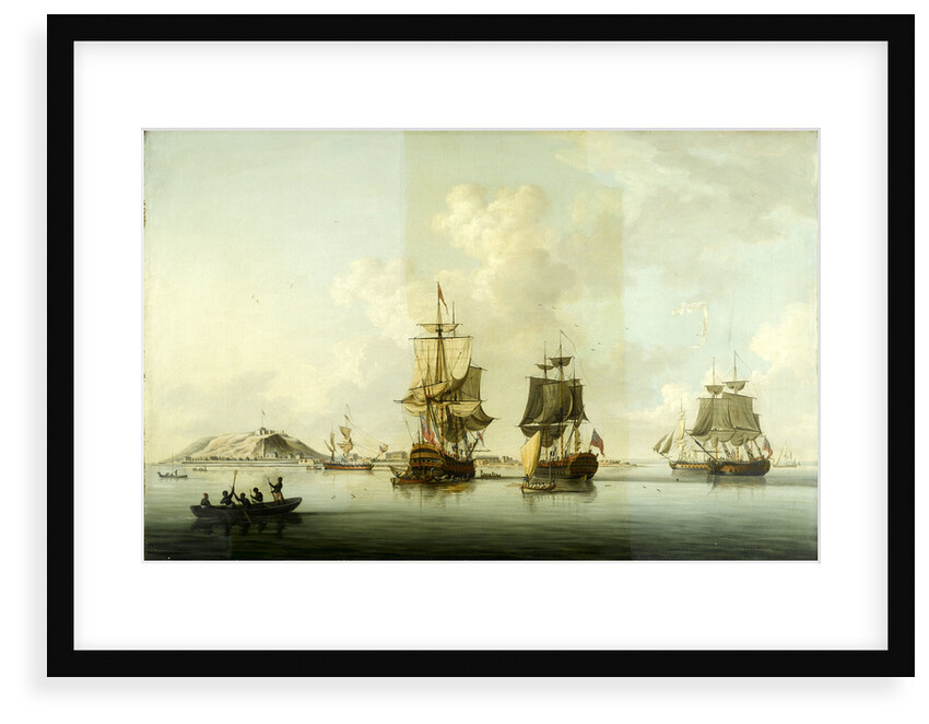 Attack on Goree, 29 December 1758: Ships at Anchor after the Action by Dominic Serres the Elder