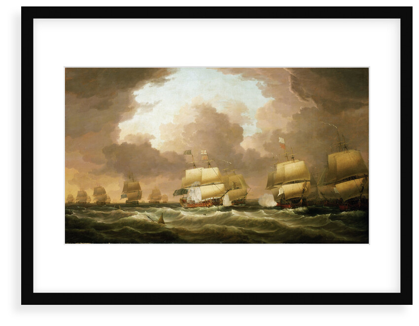 The Battle of Quiberon Bay, 20 November 1759 by Dominic Serres the Elder