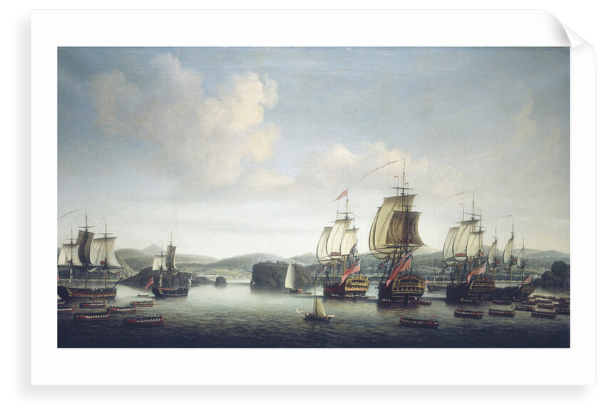 The capture of Saint Lucia, 26 February 1762 by Dominic Serres the Elder